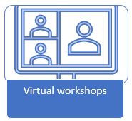 Person attending virtual meeting image