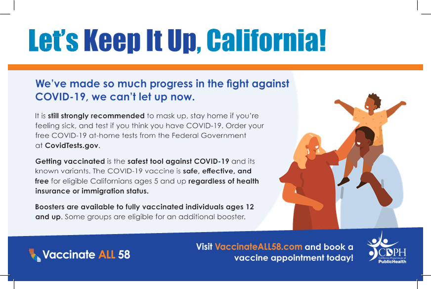 Let's Keep It Up, California! Poster