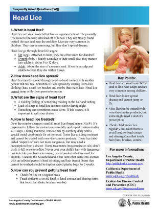 Head Lice (for Parents)