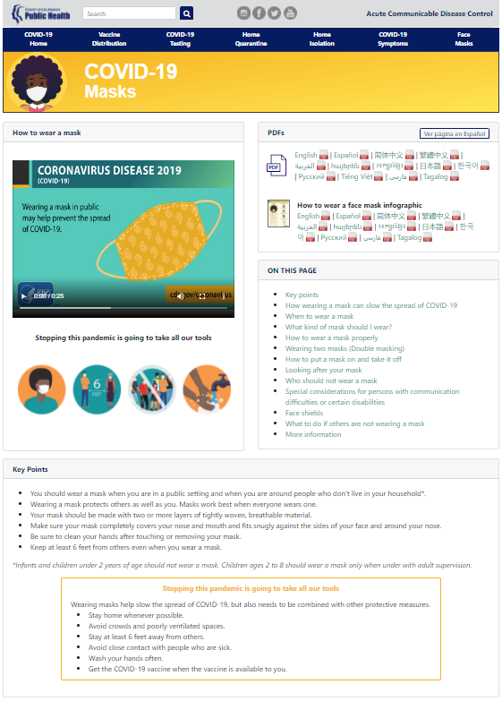 LAC | DPH | COVID-19 Print Materials