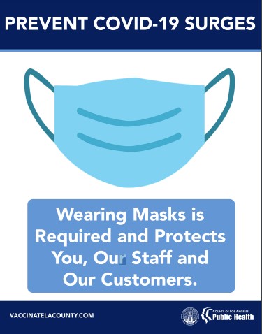 Wearing a mask is required