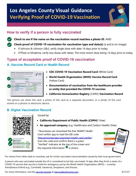 Verifying Proof of COVID-19 Vaccination