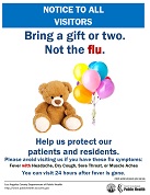 Flu Prevention Flyer for Hospitals and Skilled Nursing Facilities