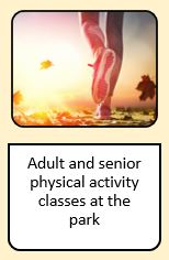 Adult and senior physical activity classes image and link