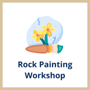 Rock and paint brush