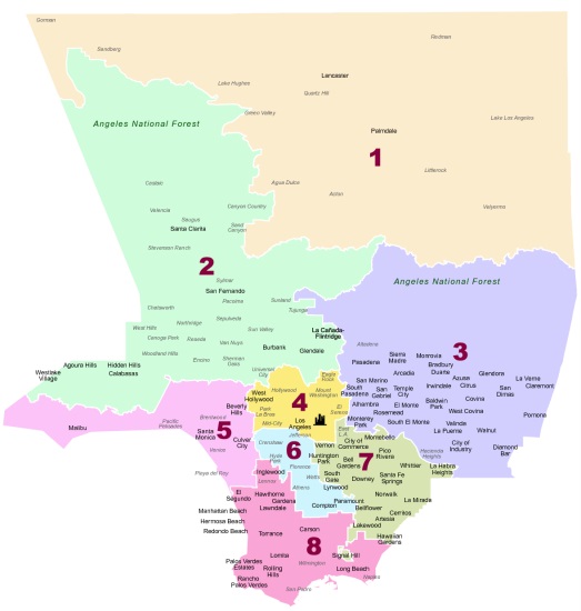 Spa Map Los Angeles La County Public Health - Child Health And Disability Prevention Program