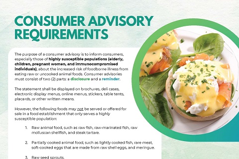 Consumer Advisory Requirements