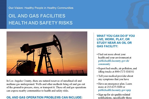 Oil and Gas Facilities Health and Safety Risks