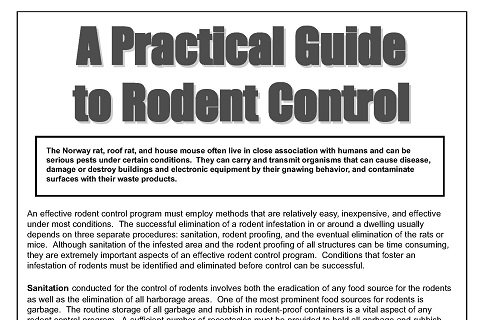 Practical Guide to Rodent Control