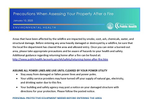 Preview of Precautions When Assessing Your Property After a Fire