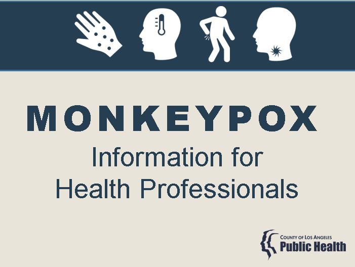 Public Health Monkeypox webpage for health care providers