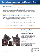 Secondhand Smoke: Pets Need Protection Too!