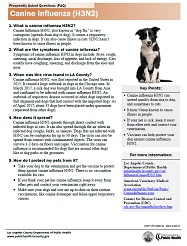 Frequently Asked Quesitons: Canine Influenza H3N2