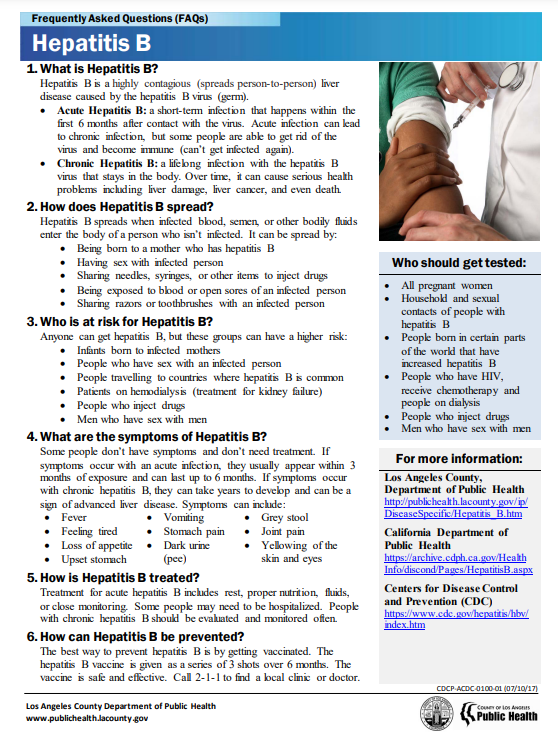 Hep B FAQ