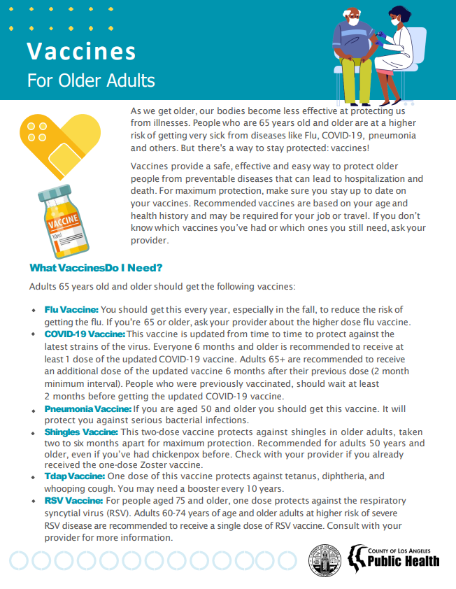Vaccines for older adults