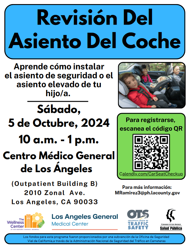 Evento: Sbado 5 de octubre de 2024 de 10 a.m. a 1 p.m. Centro Mdico General de Los ngeles