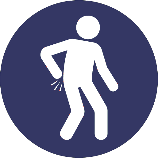 xhaustion, muscle aches, and headache icon