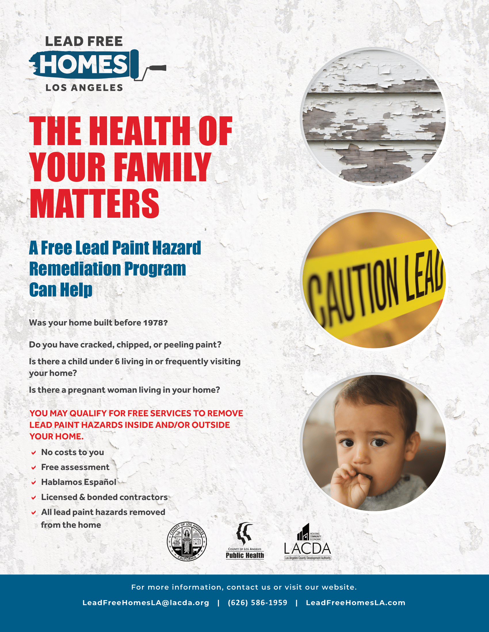 Lead Free Homes LA Flyer