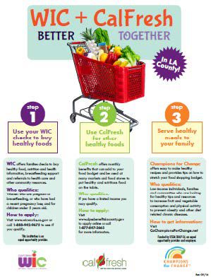 WIC and Calfresh Better Together Programs