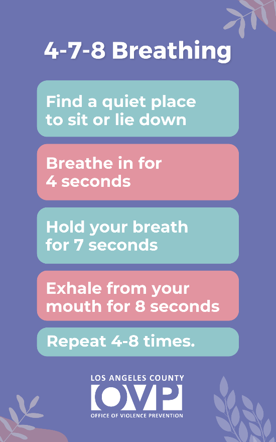 Calming Techniques Chart