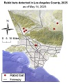 Link to 2025 rabid bat map for LA County