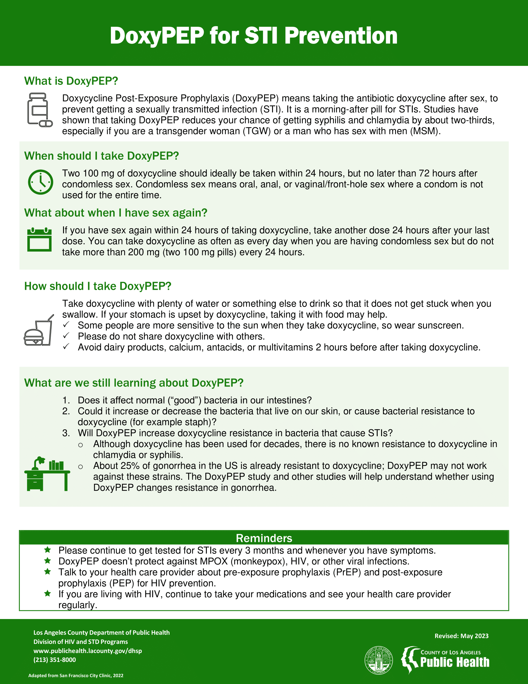 DoxyPEP Factsheet PDF